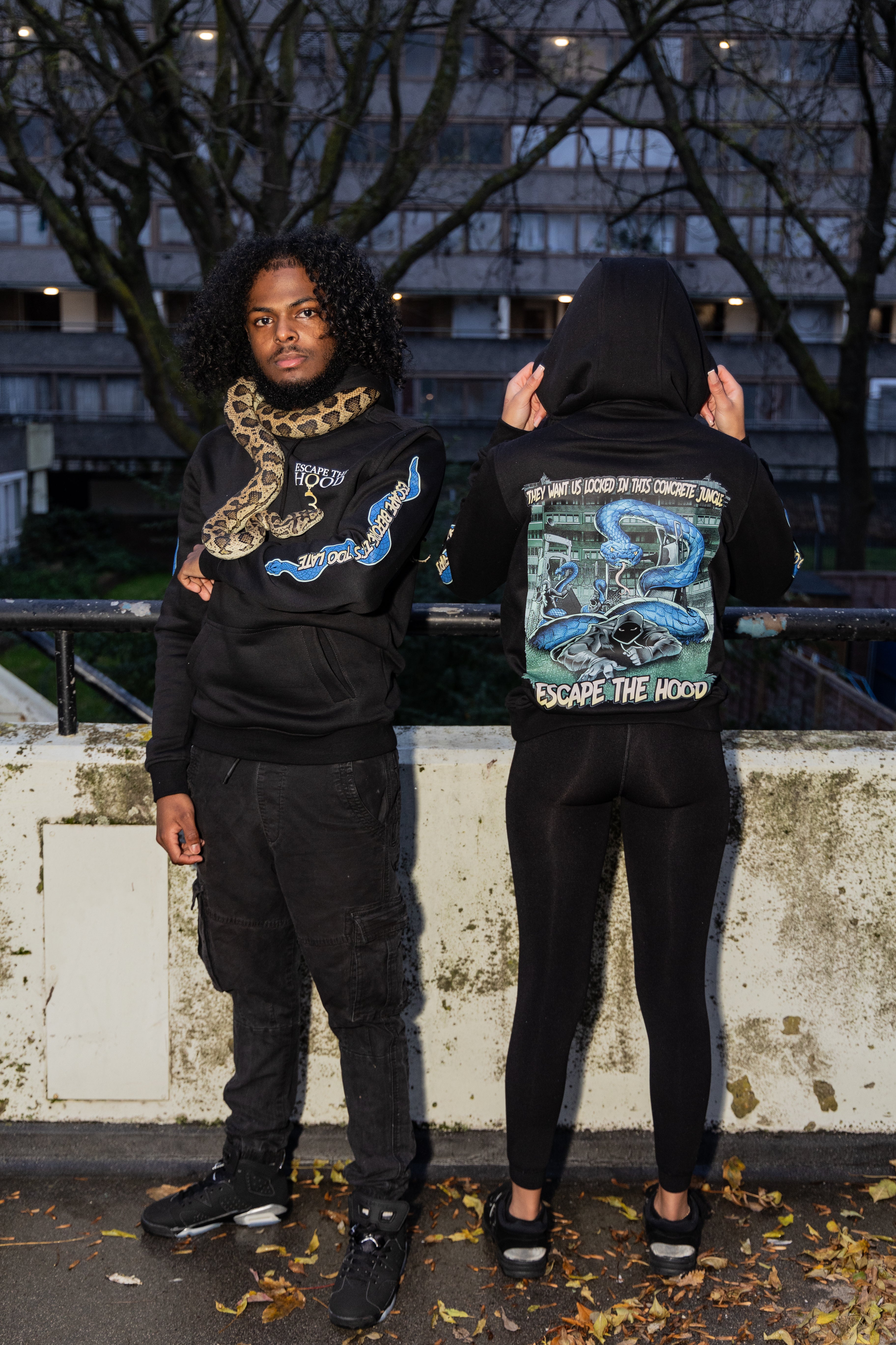 Concrete Jungle: Serpent Survival Hoodie