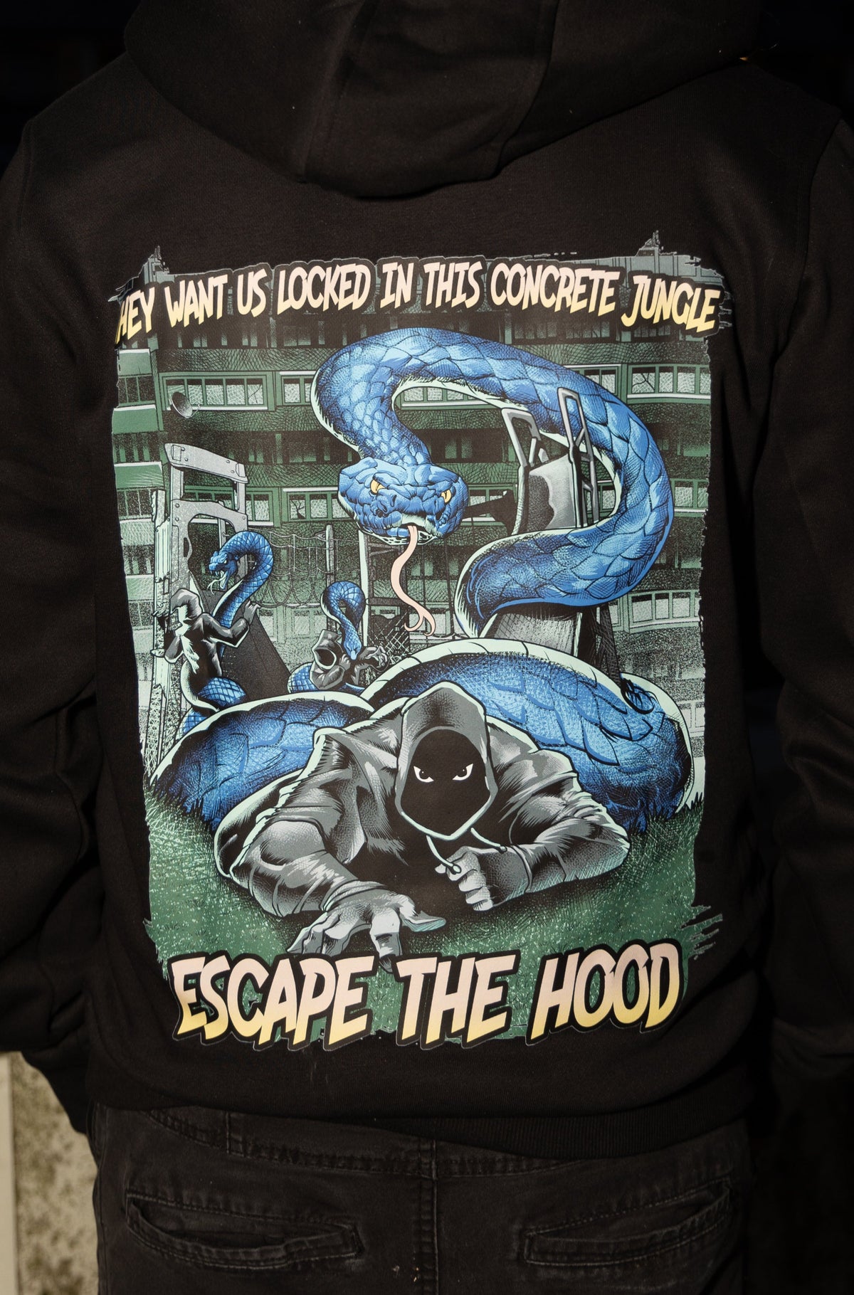 Escape the hood jumper new arrivals